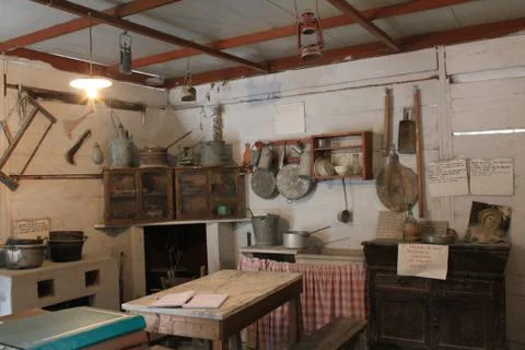 Interior house of the marble workers Stock Photos