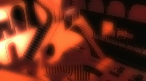Interior illusion animation Stock Footage 28736917