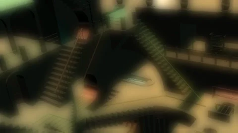 Interior illusion animation Stock Footage 28737814