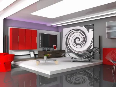 Interior Stock Illustration