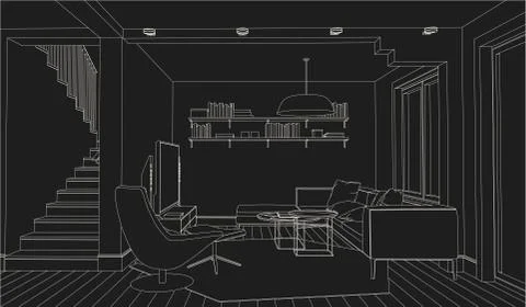 Interior Stock Illustration