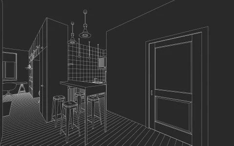 Interior Stock Illustration