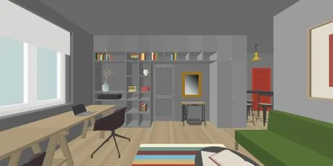 Interior 스톡 일러스트