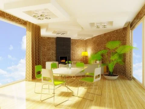 Interior Stock Illustration