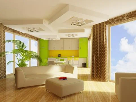 Interior Stock Illustration