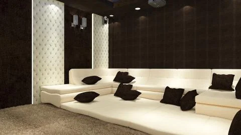 Interior illustration rendering of bedroom dressing bathroom drawing room living Illustrazione stock