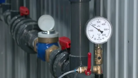 Interior of an industrial boiler house Stock-Footage 126747703