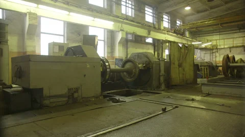 Interior of an industrial building Stock Footage 33402788