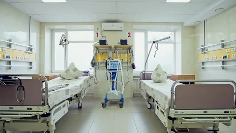 Interior of intensive care unit Stockbeeldmateriaal 95793051