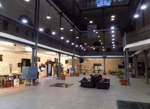The interior interior of the exhibition Stock Photos