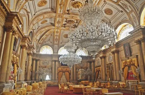Interior of jai vilas palace gwalior Foto stock