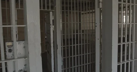 Interior of a Jail Stock Footage 124215219