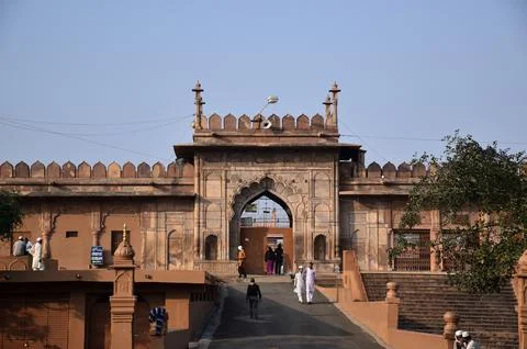Interior of Jama Mosque Stock Photos