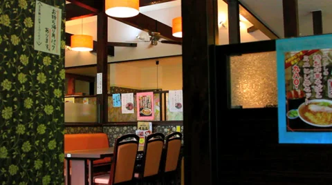 Interior of japanese restaurant. Stock-Footage 38567569