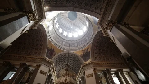 Interior Of Kazan Cathedral panoramic shot Stock-Footage 84655787