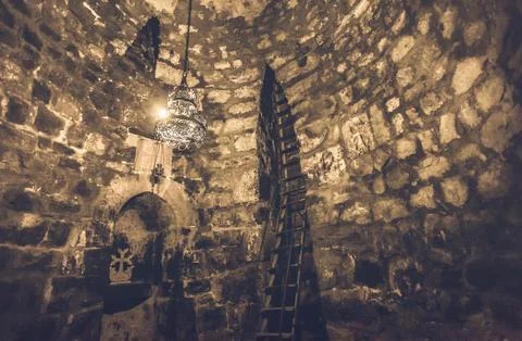 Interior of Khor Virap ancient Monastery Stock-Fotos
