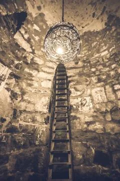 Interior of Khor Virap ancient Monastery Fotos Stock