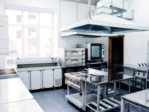Interior kitchen in a cafe or restaurant Stock Photos