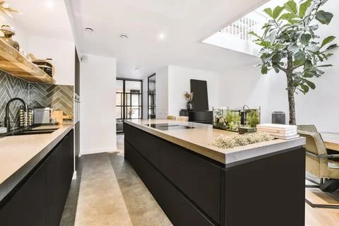 Interior of a kitchen Stock Photos