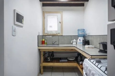 Interior of a kitchen in a private house Stock Photos