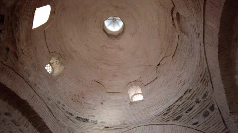 The interior of the kitchens in the Topkapi Palace Museum Stock Footage 332755586