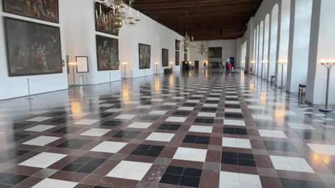 Interior of Kronborg Castle in Helsingor, Denmark Stock Footage 320615806