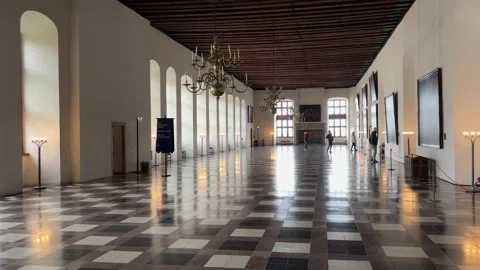 Interior of Kronborg Castle in Helsingor, Denmark Stock Footage 320615840