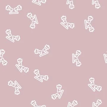 Interior lamp ceiling line vector seamless pattern Stock Illustration