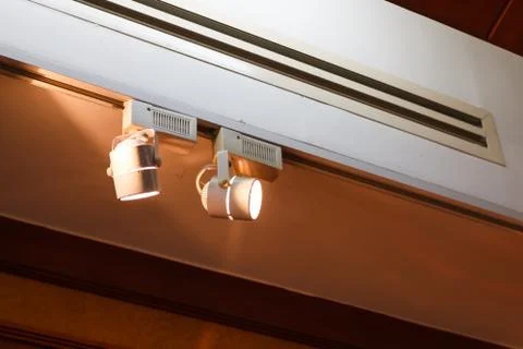 Interior lamp for lobby Stock Photos