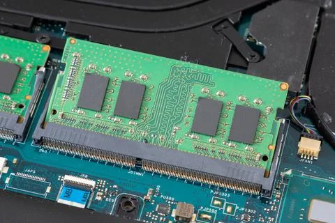 Interior of a laptop computer Stock Photos