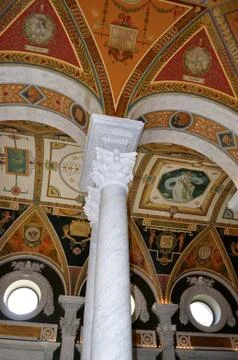 Interior of library of congress, washington dc,usa Stock Photos