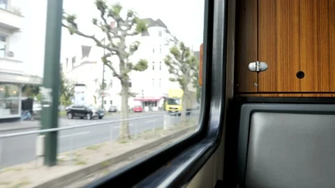 Interior light rail tram. Stock Footage 131677884