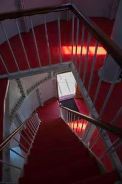 Interior of lighthouse in Norway Stock Photos