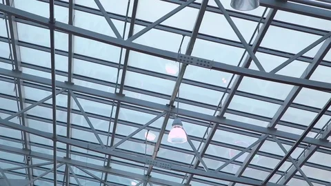 Interior lighting on the ceiling of the store Stock Footage 73993770
