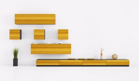 Interior of living room Stock Illustration