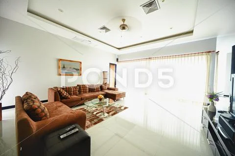 Interior of living room Stock Photos