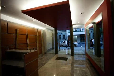Interior lobby of a modern building Fotos de archivo