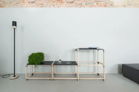 Interior in loft style Stock Photos