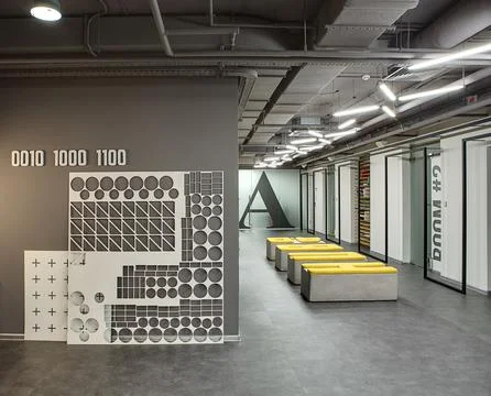 Interior in a loft style Stock Photos