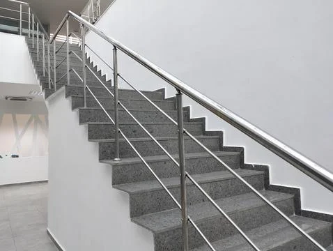 Interior long stairs Stock-Fotos