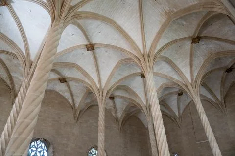 Interior of the the Lonja de Palma de Mallorca, Spain Stock Photos