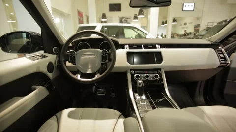 Interior of a luxury car Stock Footage 46516370
