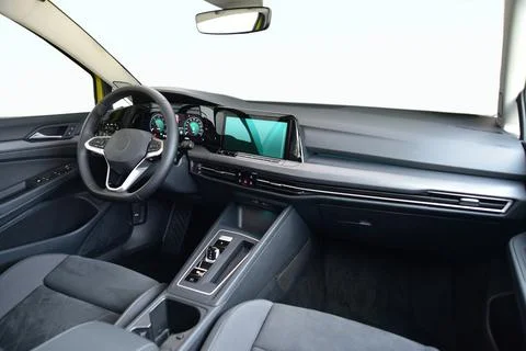 Interior of a luxury car Stock Photos