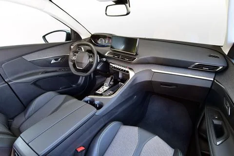 Interior luxury passenger car Stock Photos