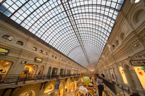 Interior Main Universal Store GUM Moscow, Russia. Foto stock