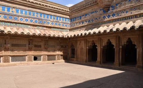 Interior of Man Singh Palace Stock Photos