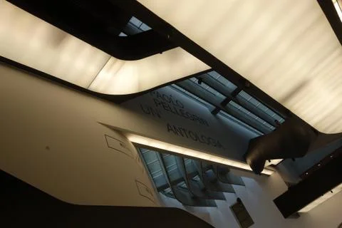 Interior of MAXXI in Rome Stock Photos