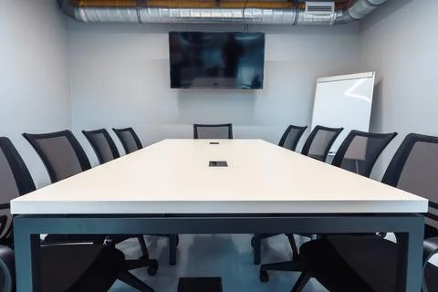 Interior of meeting room in modern office Stock Photos