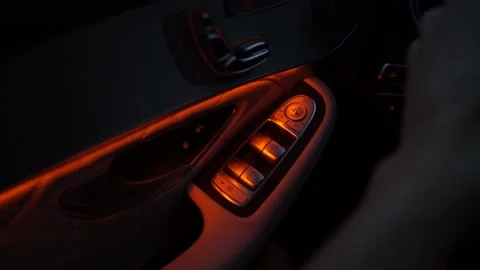 Interior of a Mercedes car from the inside. Stock Footage 150108756