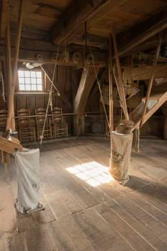 Interior mill Bataaf in Winterswijk . Stock Photos